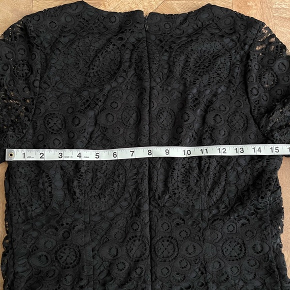 Laundry By Shelli Segal Black Lace Cocktail Sheath Dress - Picture 6 of 7